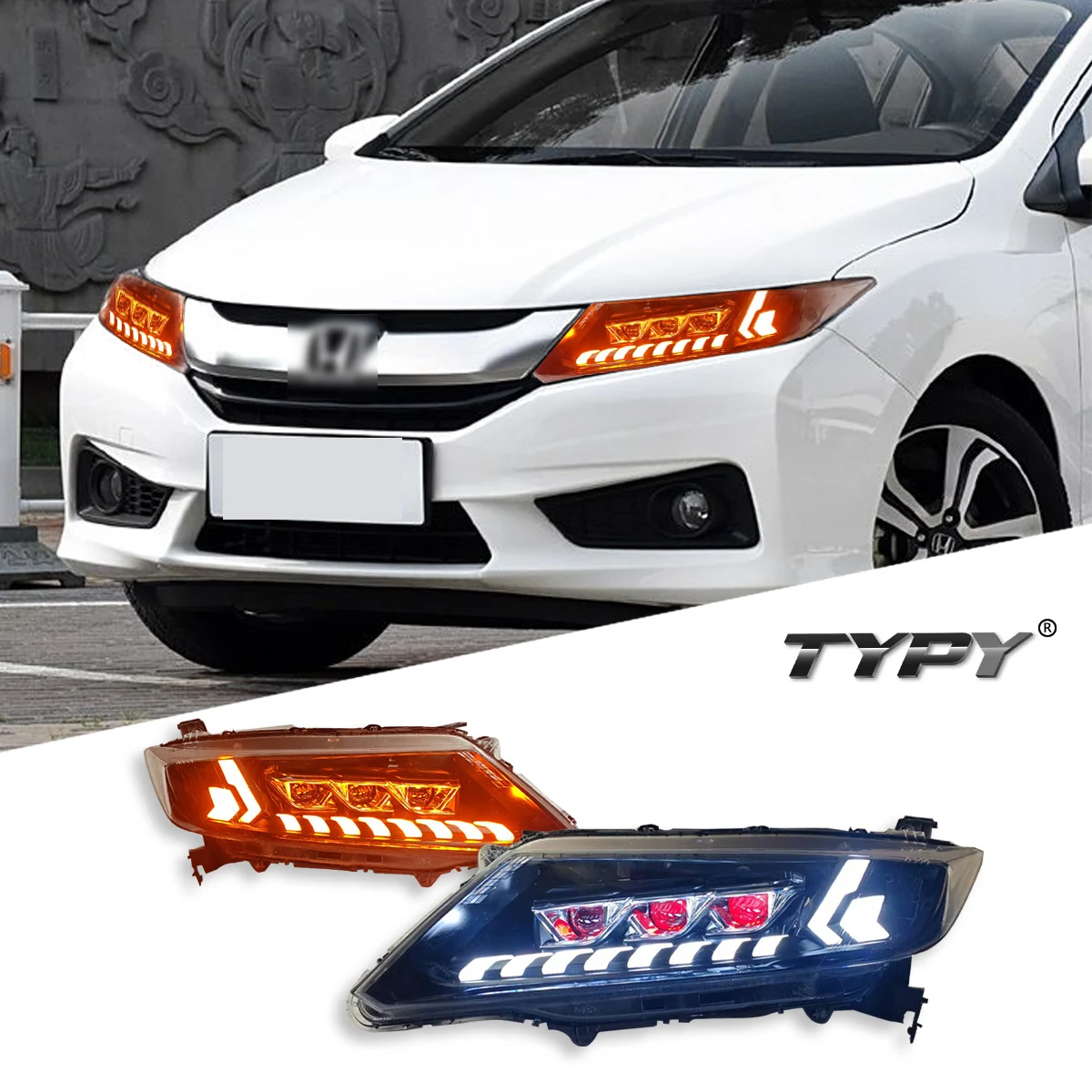 Автомобильная фара TYPY для Honda City 2015-2022, обновленная, модифицированная для нового DRL, динамический указатель поворота, светодиодная фара, автоаксессуары
Автомобильная фара TYPY для Honda City 2015-2022, обновленная, модифицированная для нового DRL, динамический указатель поворота, светодиодная фара, автоаксессуары