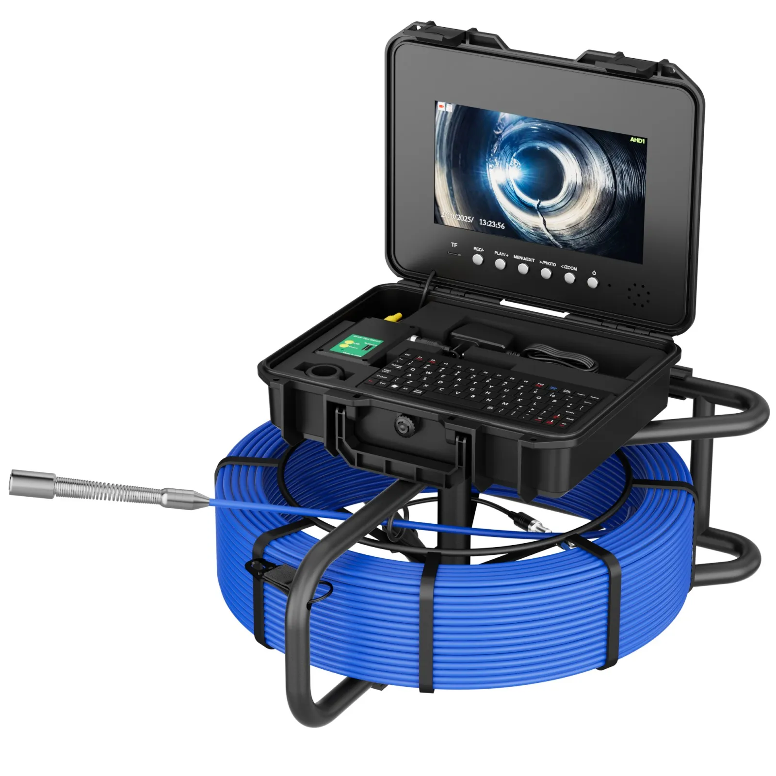 Auto Self-Leveling 512Hz Sewer 10.1" IPS AHD 1080P 40M Meter Counter DVR Pipe Endoscope
Auto Self-Leveling 512Hz Sewer 10.1" IPS AHD 1080P 40M Meter Counter DVR Pipe Endoscope