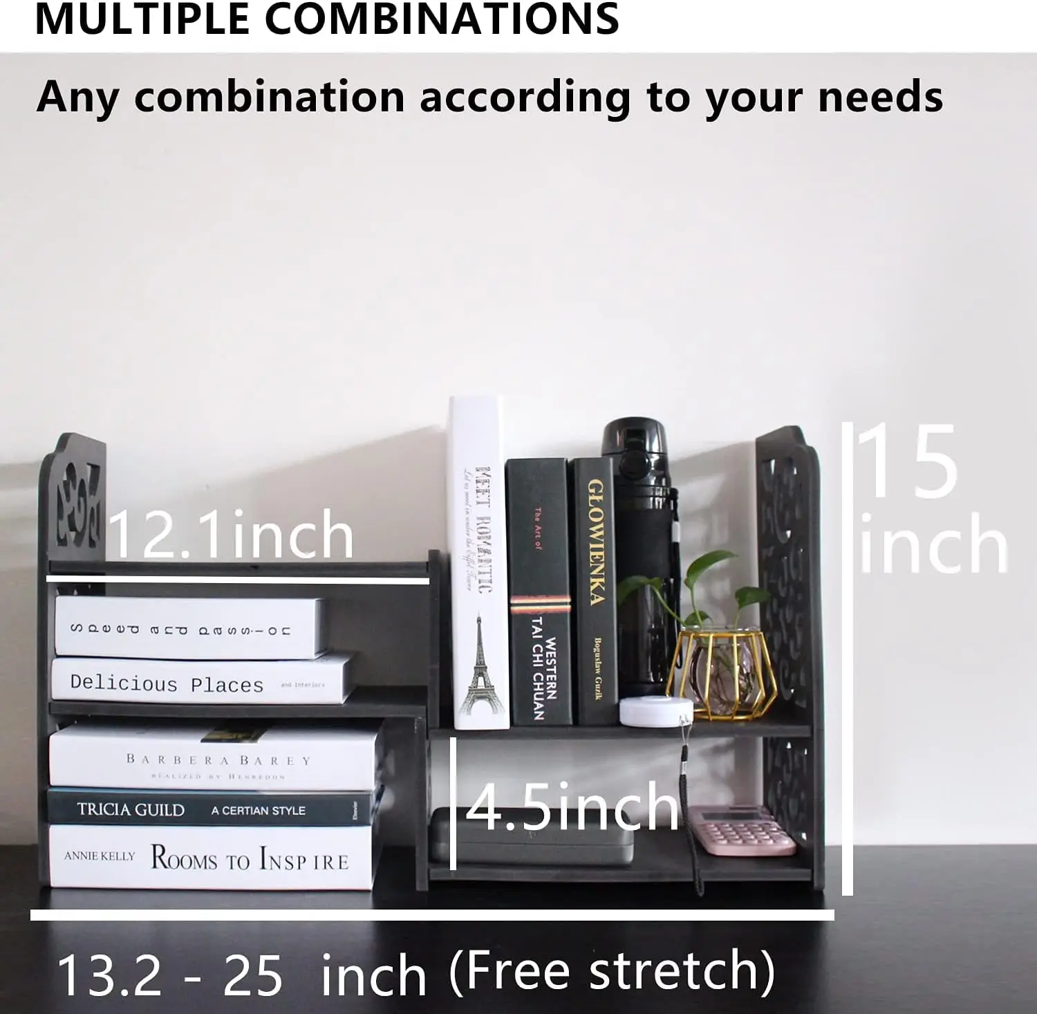 Small Bookshelf for Desktop Storage, Mini Cute Office Desk Shelves White Versatility Organizers for Women, Kids
Small Bookshelf for Desktop Storage, Mini Cute Office Desk Shelves White Versatility Organizers for Women, Kids