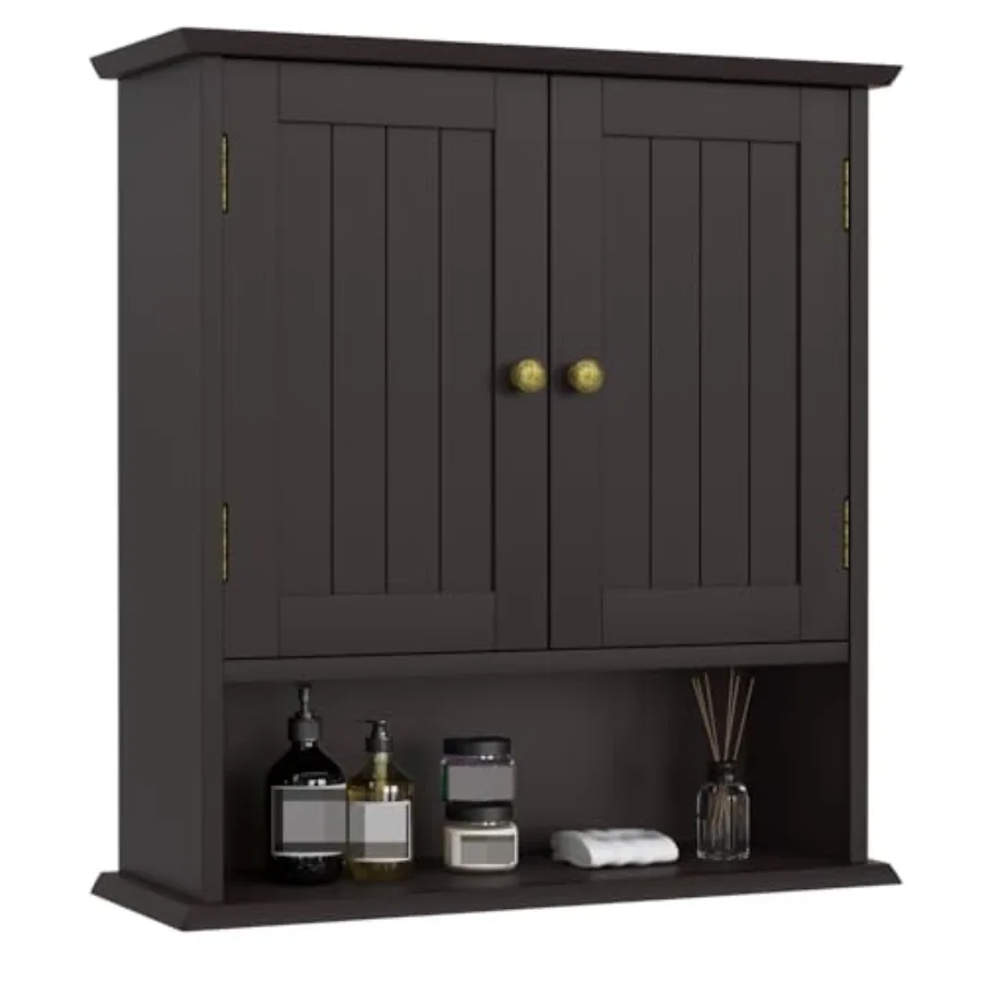 Bathroom Wall Cabinet, Over the Toilet Storage Cabinet with 2 Doors and Adjustable Shelf, Wooden Medicine Cabinet Wall Mounted,
Bathroom Wall Cabinet, Over the Toilet Storage Cabinet with 2 Doors and Adjustable Shelf, Wooden Medicine Cabinet Wall Mounted,