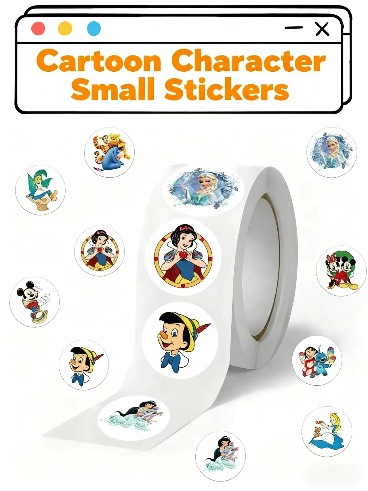 500pcs Disney Mix Cartoon Princess Stickers Roll Kawaii Anime Vinyl Sealing Labels Decoration Decals for Crafting , Scrapbooking
500pcs Disney Mix Cartoon Princess Stickers Roll Kawaii Anime Vinyl Sealing Labels Decoration Decals for Crafting , Scrapbooking