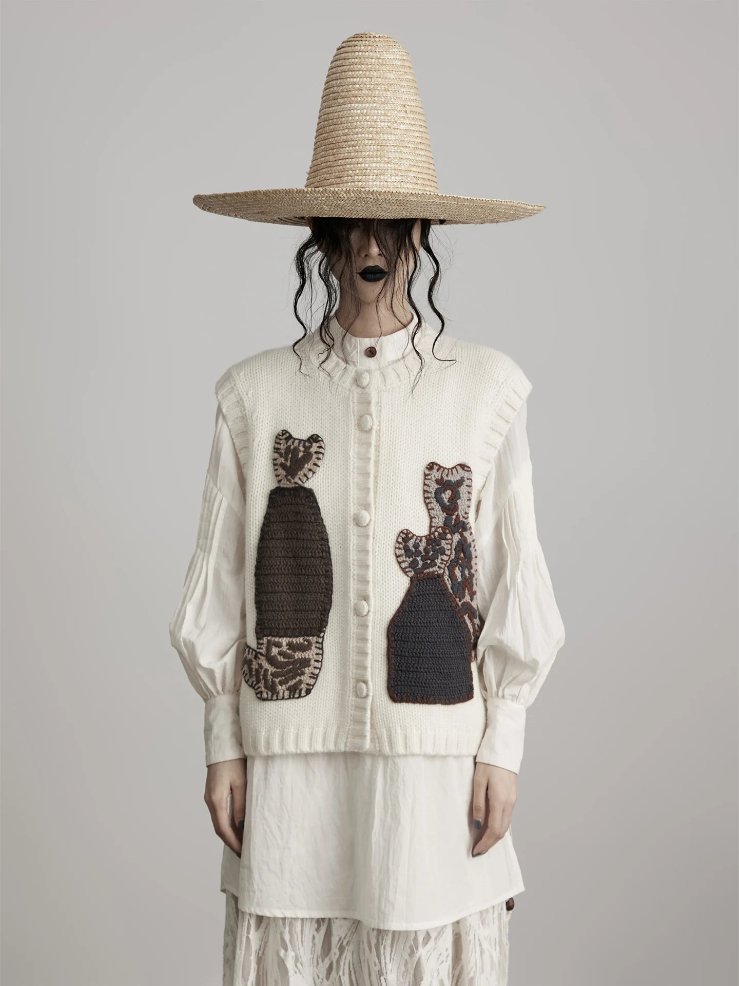 Вязаный жилет из шерстяной смеси Healing INDUE для женщин, свободный крой, круглый вырез, весна-осень, кардиган-топ
Вязаный жилет из шерстяной смеси Healing INDUE для женщин, свободный крой, круглый вырез, весна-осень, кардиган-топ