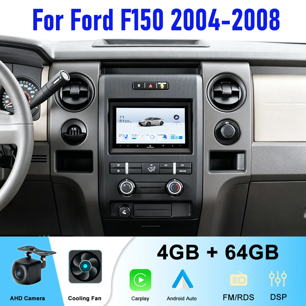 7'' 4+64GB For Ford F150 F-150 2004-2008 Car Radio Wireless CarPlay Android Auto QLED Head Unit Canbus Plug & Play
7'' 4+64GB For Ford F150 F-150 2004-2008 Car Radio Wireless CarPlay Android Auto QLED Head Unit Canbus Plug & Play