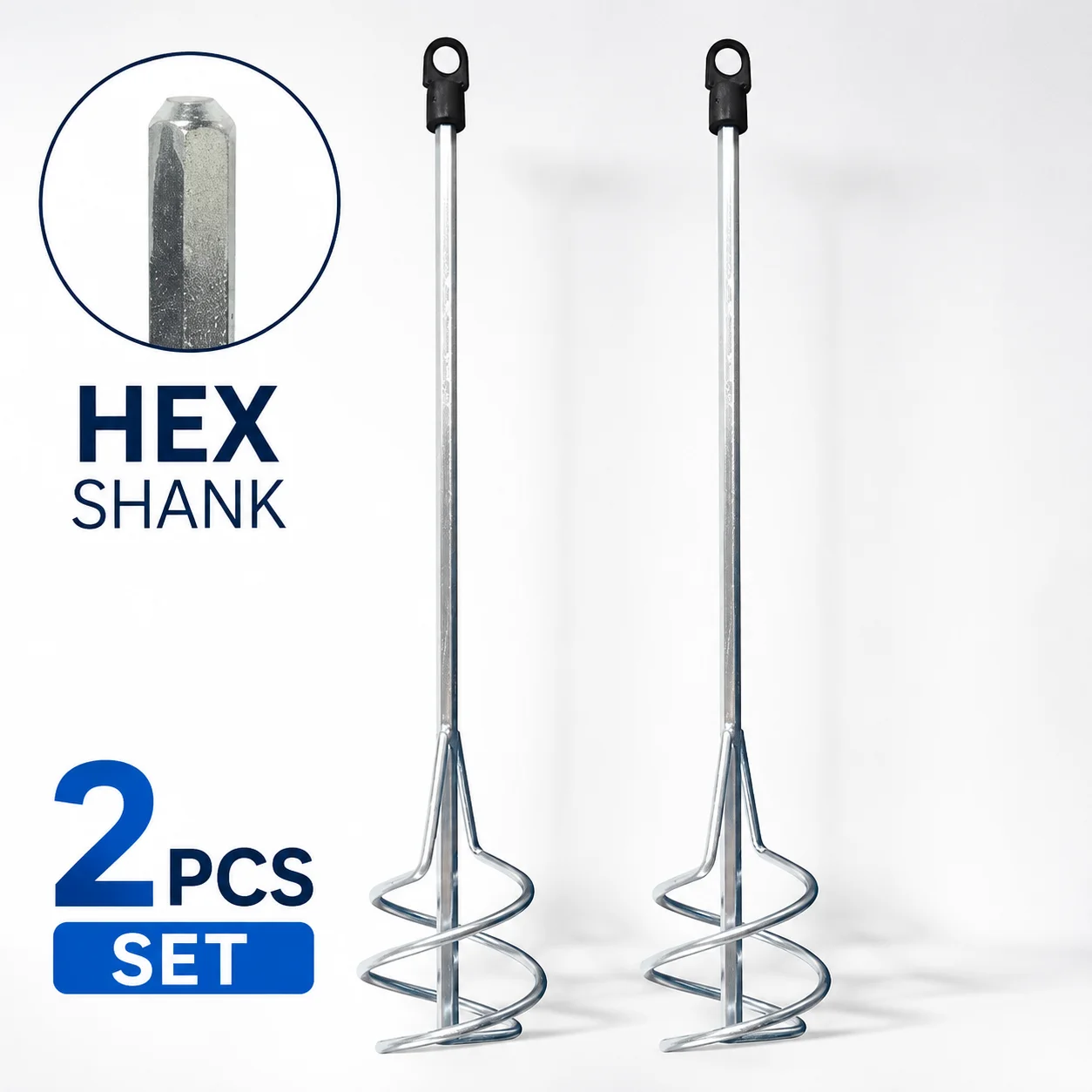 2Pcs Paint Stirrer, 80x400mm HEX Thread Mixing Paddle, Paint Whisk for Adhesives Cement Concrete Glue DIY Tools
2Pcs Paint Stirrer, 80x400mm HEX Thread Mixing Paddle, Paint Whisk for Adhesives Cement Concrete Glue DIY Tools