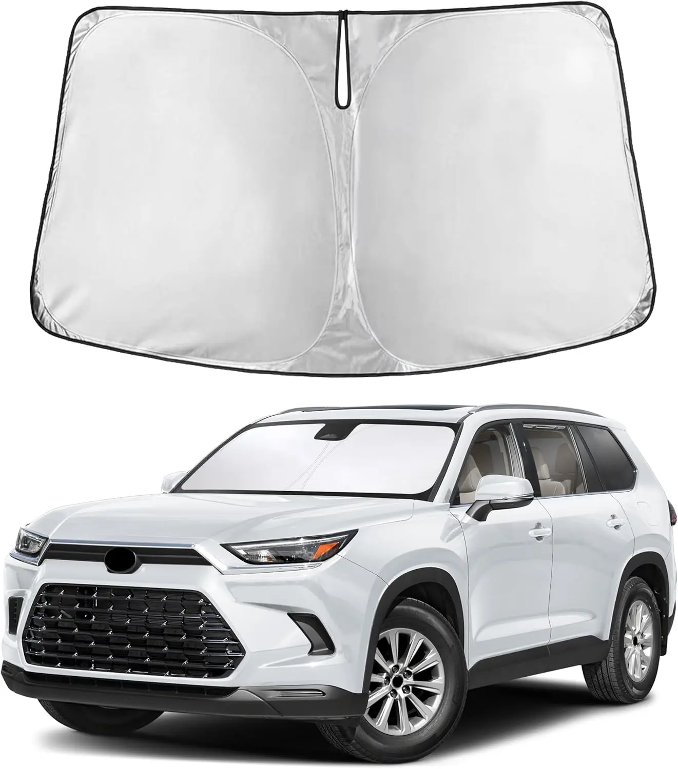 Windshield Sun Shade for Toyota Grand Highlander 2024-2026, UV Protection, Heat Blocker, Foldable Car Accessories
Windshield Sun Shade for Toyota Grand Highlander 2024-2026, UV Protection, Heat Blocker, Foldable Car Accessories