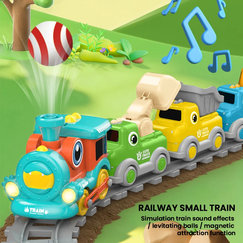 Track Small Train Cartoon Magnetic Carriage with Lights Music Spray Track Toy Caras Home Decoration, Birthday, and Holiday Gifts
Track Small Train Cartoon Magnetic Carriage with Lights Music Spray Track Toy Caras Home Decoration, Birthday, and Holiday Gifts
