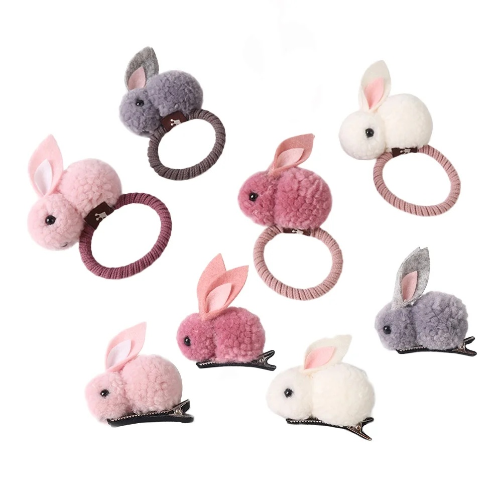 8Pcs Children Cartoon Hairpins Rabbit Hair Rabbit Hairpins Tie Ponytail Holder Stretch Hair Ring Accessories Girls
8Pcs Children Cartoon Hairpins Rabbit Hair Rabbit Hairpins Tie Ponytail Holder Stretch Hair Ring Accessories Girls