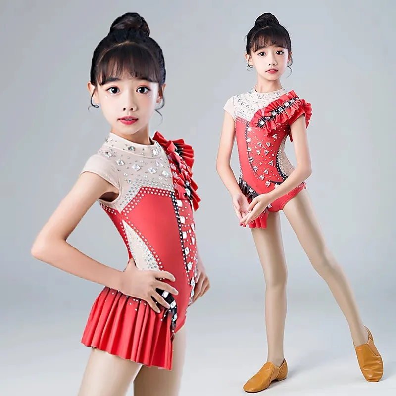 Artistic gymnastics costume, women's art exam professional customized training costume, competition cheerleading costume, perfor
Artistic gymnastics costume, women's art exam professional customized training costume, competition cheerleading costume, perfor