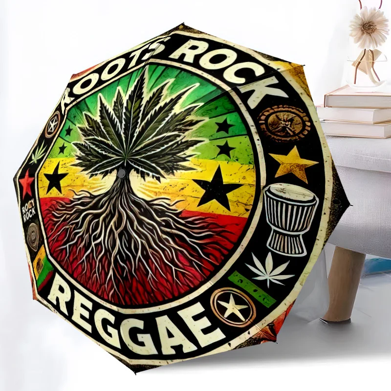 Roots Reggae: Roots Umbrella Portable Folding Umbrella Durable Iron Frame, 8 Ribs Structure Suitable for All Seasons Home Tr
Roots Reggae: Roots Umbrella Portable Folding Umbrella Durable Iron Frame, 8 Ribs Structure Suitable for All Seasons Home Tr