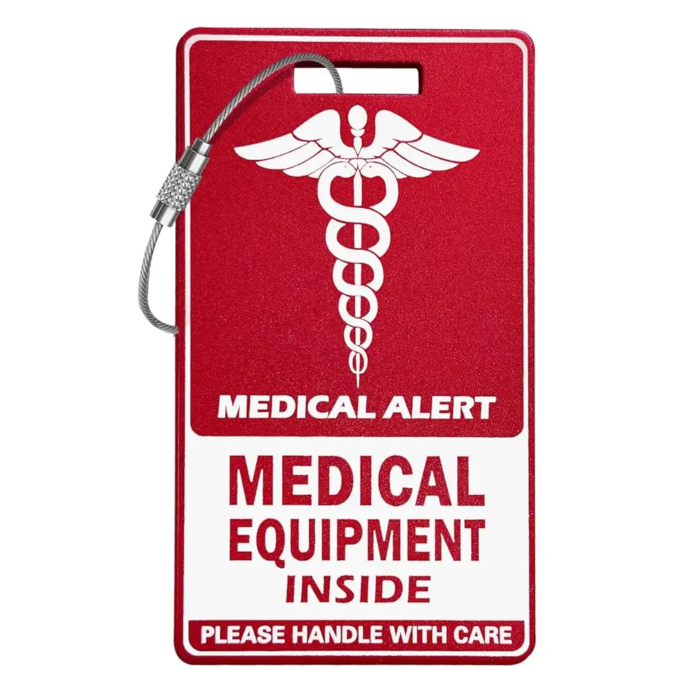 Free ShippingMedical Equipment Luggage Tag,Red and White with Steel Cable,Medical Id Tags for Travel
Free ShippingMedical Equipment Luggage Tag,Red and White with Steel Cable,Medical Id Tags for Travel