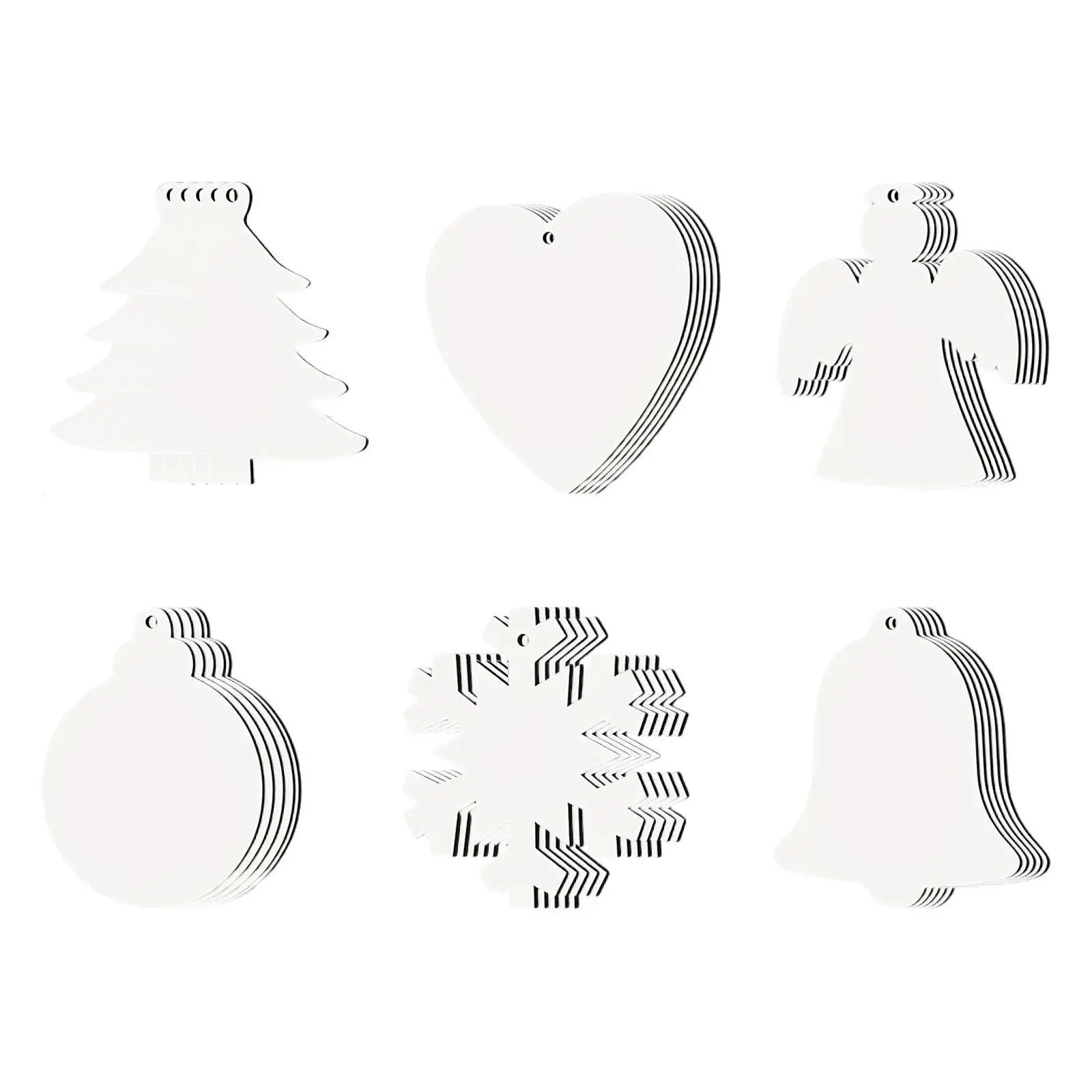 30x Sublimation Christmas Ornaments DIY Supplies Multipurpose Portable Lightweight Double Sided Sublimation Ornament Blanks
30x Sublimation Christmas Ornaments DIY Supplies Multipurpose Portable Lightweight Double Sided Sublimation Ornament Blanks