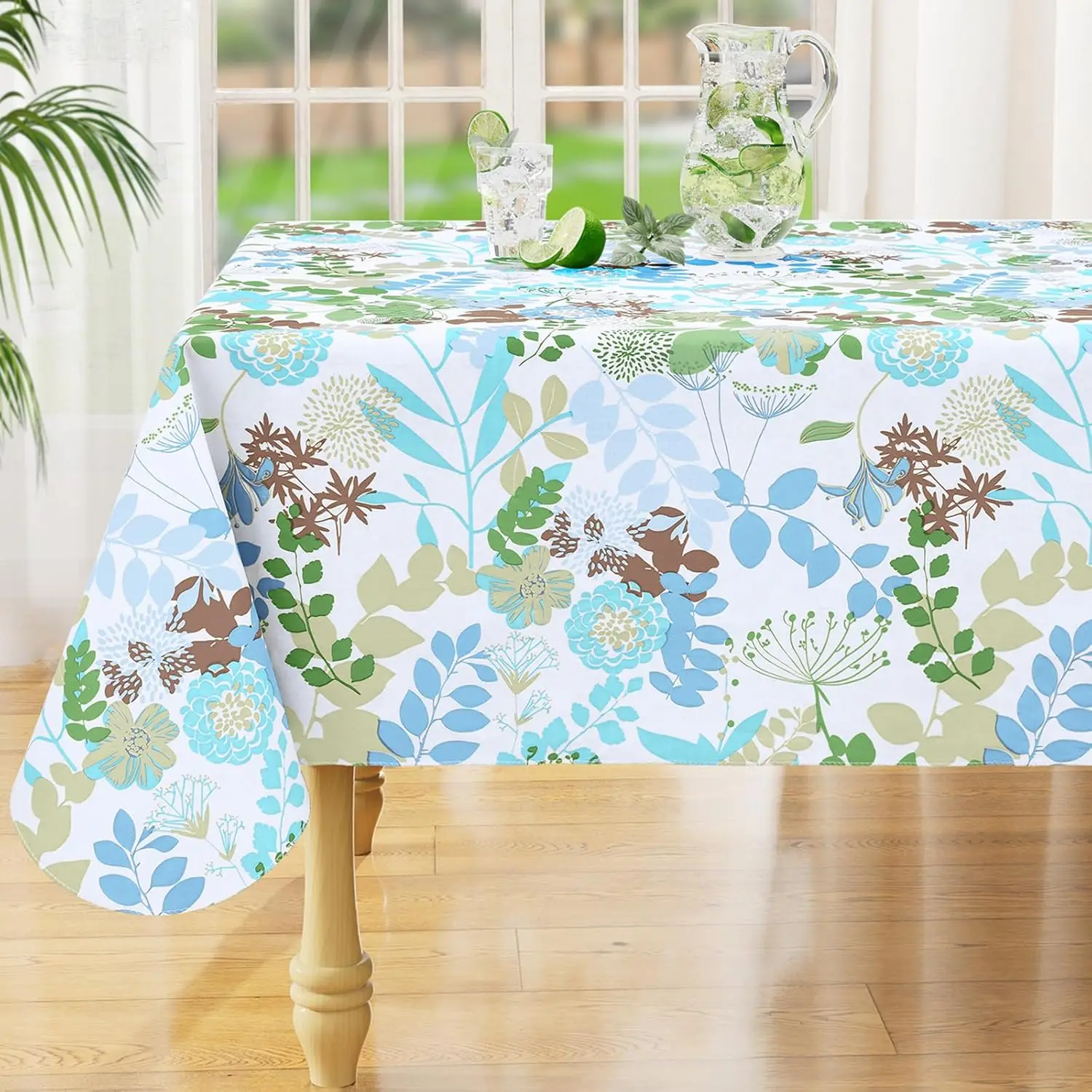 Прямоугольная водонепроницаемая виниловая скатерть, моющаяся скатерть с фланелевой подложкой, пластиковая накидка на стол для Пасхи, ужина
Прямоугольная водонепроницаемая виниловая скатерть, моющаяся скатерть с фланелевой подложкой, пластиковая накидка на стол для Пасхи, ужина