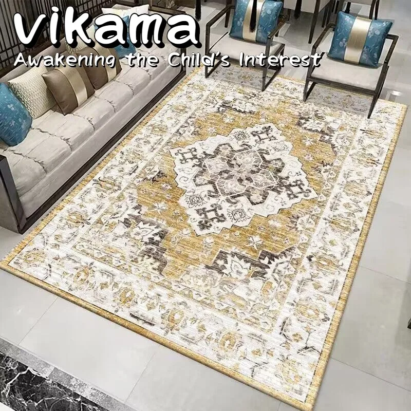 VIKAMA American Bohemian Rug - Ottoman-style faux cashmere cozy cushion for sofa and coffee table ambiance area
VIKAMA American Bohemian Rug - Ottoman-style faux cashmere cozy cushion for sofa and coffee table ambiance area