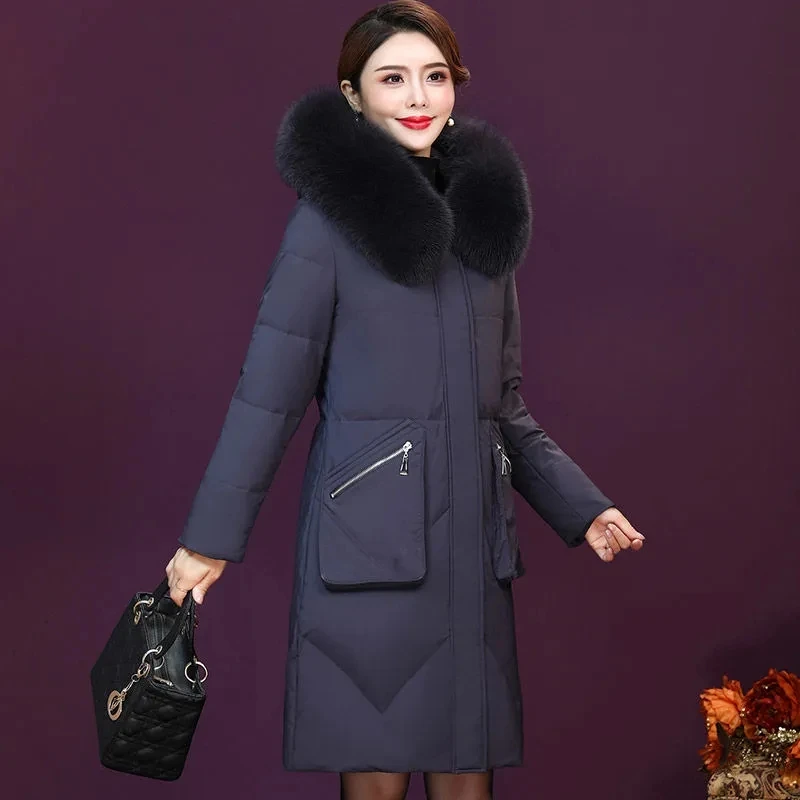 Down Jacket Womens 2022 Winter NewFashion Middle-aged Mother's white Duck Down Coats Women's Plus Size Long Fur Collar Parkas
Down Jacket Womens 2022 Winter NewFashion Middle-aged Mother's white Duck Down Coats Women's Plus Size Long Fur Collar Parkas