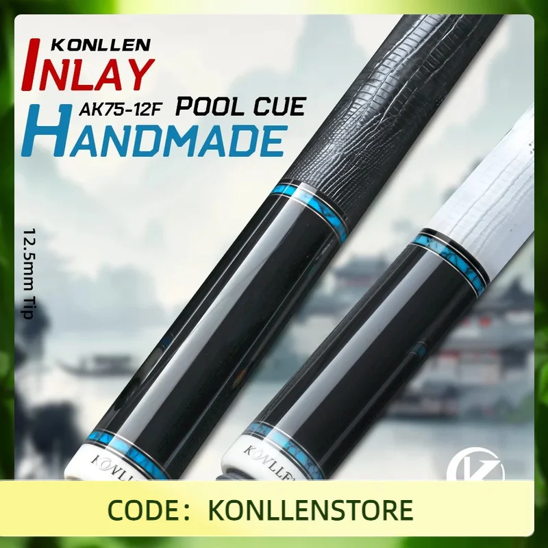KONLLEN Carbon Fiber Pool Cue Stick Handmade Inlay Cue (Inlay Ring, Carbon Technology Low Deflection Billiard Cue Stick, Ebony B
KONLLEN Carbon Fiber Pool Cue Stick Handmade Inlay Cue (Inlay Ring, Carbon Technology Low Deflection Billiard Cue Stick, Ebony B