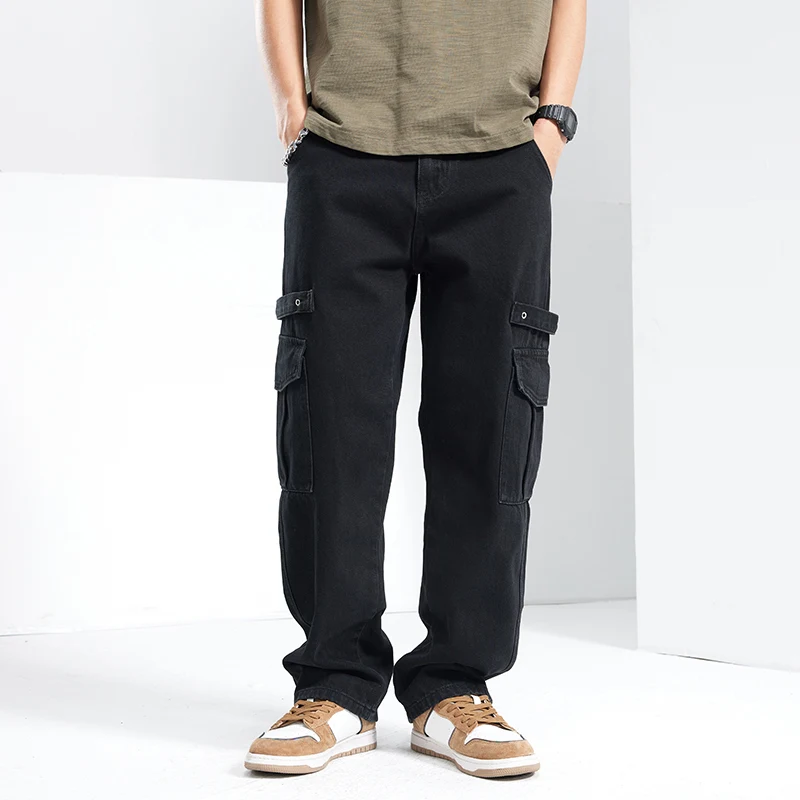 Cargo Jeans Men Loose Fit Baggy Pants Wide Leg Jeans Black Gray Streetwear Multi-Pockets Americian Punk Style Trousers
Cargo Jeans Men Loose Fit Baggy Pants Wide Leg Jeans Black Gray Streetwear Multi-Pockets Americian Punk Style Trousers