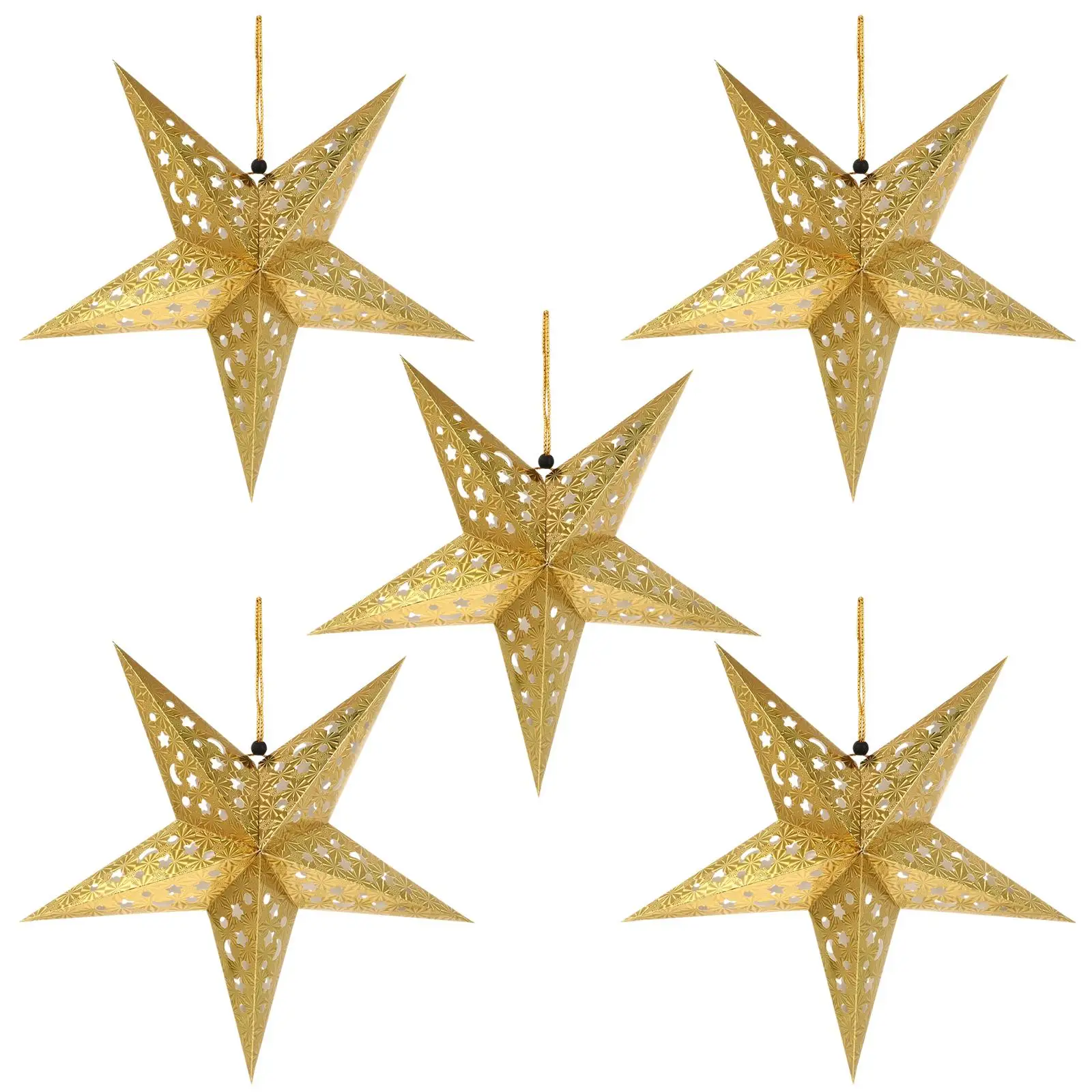 5Pcs Star Lampshade Paper Hanging Lantern Decorative Shades for Living Room Bedroom Party Events String Fairy Lights
5Pcs Star Lampshade Paper Hanging Lantern Decorative Shades for Living Room Bedroom Party Events String Fairy Lights