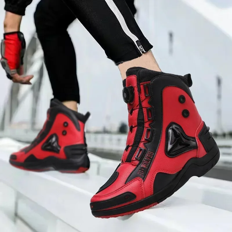 High-top Riding Shoes Outdoor Sneakers Professional Players Competitive Motorcycle Shoes Unisex Men's Traveling Motorcycle Shoes
High-top Riding Shoes Outdoor Sneakers Professional Players Competitive Motorcycle Shoes Unisex Men's Traveling Motorcycle Shoes