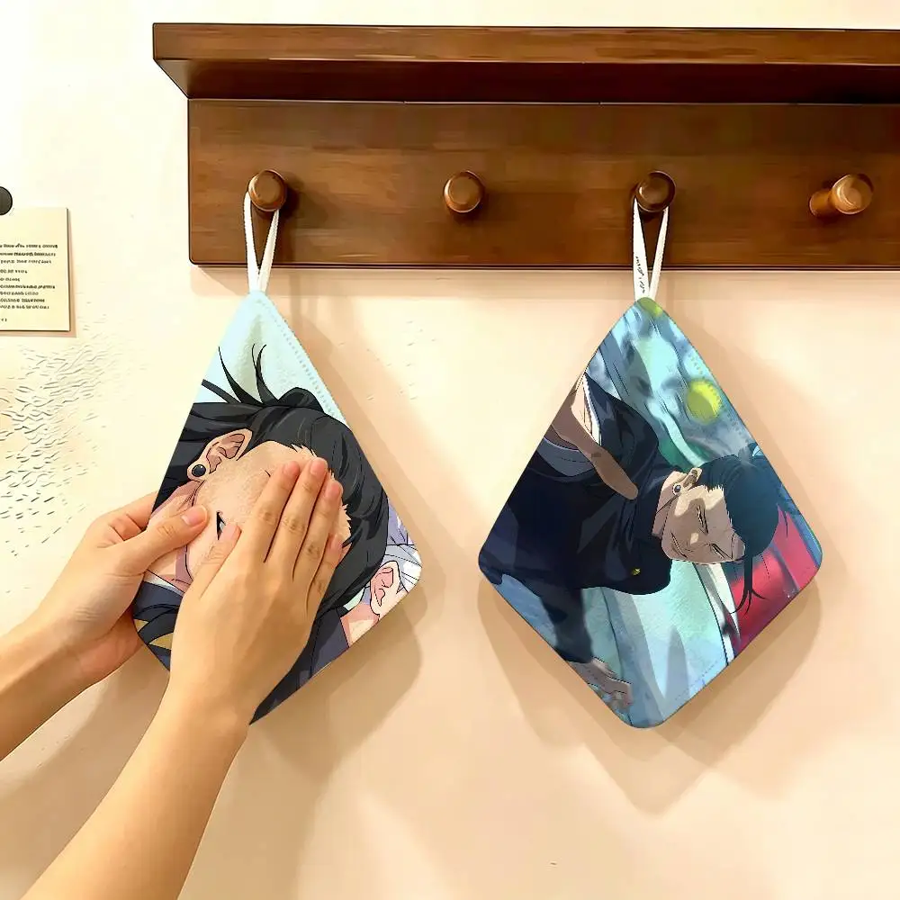 Cartoon Figure Suguru Geto Polyester Cotton Hand Wiping Towel, Hanging Design, Durable for Household Restaurant Toilet Use
Cartoon Figure Suguru Geto Polyester Cotton Hand Wiping Towel, Hanging Design, Durable for Household Restaurant Toilet Use