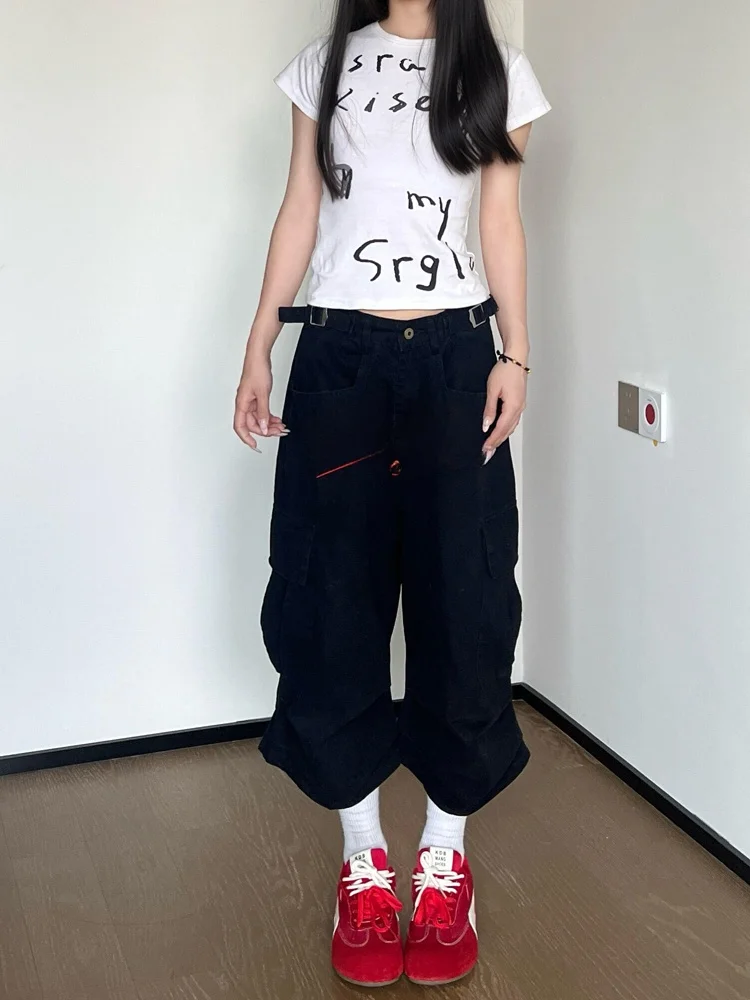 Sweet Cool Spicy American Style Letter Embroidery Seven-Foot Denim Pants Women Summer Loose Slim Wide Leg Workwear Mid-Pants
Sweet Cool Spicy American Style Letter Embroidery Seven-Foot Denim Pants Women Summer Loose Slim Wide Leg Workwear Mid-Pants