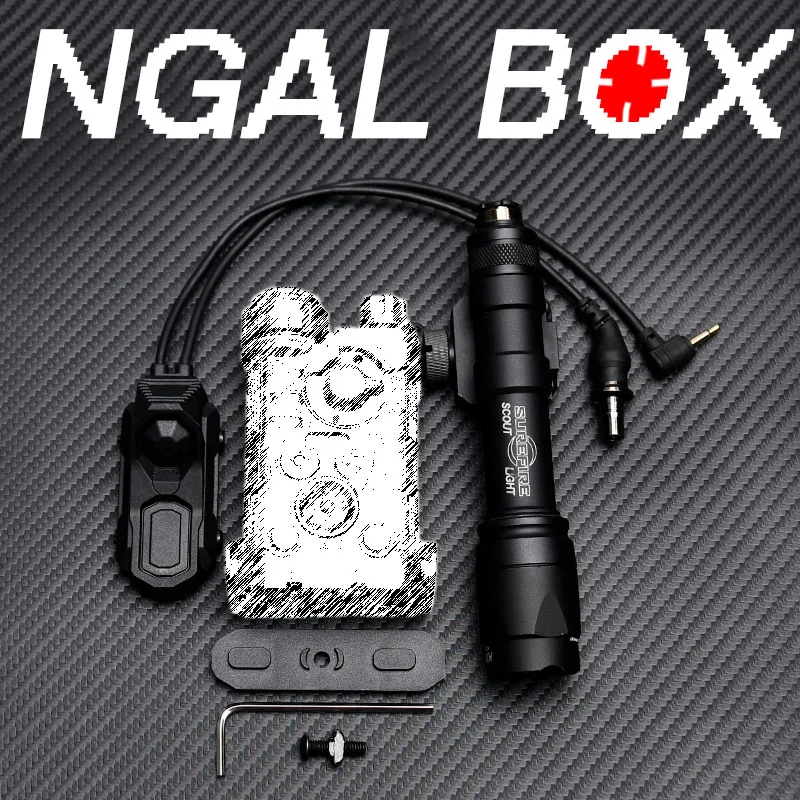 NGAL Black Shell Battery Box Dual Control Tail Switch with Storage for Surefire M300 M600 Flashlight AXON SF + 2.5mm Plug
NGAL Black Shell Battery Box Dual Control Tail Switch with Storage for Surefire M300 M600 Flashlight AXON SF + 2.5mm Plug