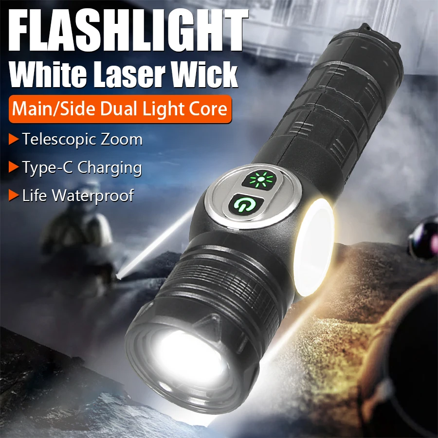 1200mAh Flashlights Torches Ultra Powerful Flashlight USB Rechargeable Flash Light Night Scout Lights LED Zoom Tactical Lantern
1200mAh Flashlights Torches Ultra Powerful Flashlight USB Rechargeable Flash Light Night Scout Lights LED Zoom Tactical Lantern