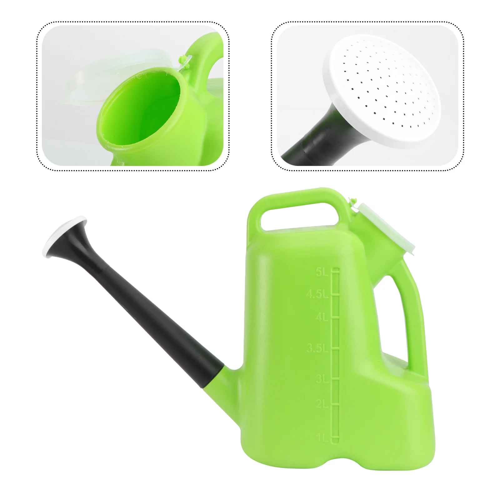 1pc Long Nozzle Watering Can Plastic Durable Large Capacity 5L Green Simple Design Garden Home Use Flower Pot Tool Refillable
1pc Long Nozzle Watering Can Plastic Durable Large Capacity 5L Green Simple Design Garden Home Use Flower Pot Tool Refillable
