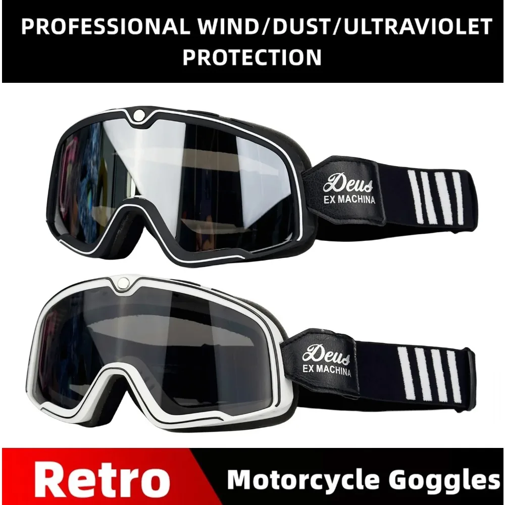 Motorcycle Helmet Goggles Retro, Off-road Motorcycle Riding Bicycle Sunglasses Windproof and Sand Proof Off-road Glasses
Motorcycle Helmet Goggles Retro, Off-road Motorcycle Riding Bicycle Sunglasses Windproof and Sand Proof Off-road Glasses