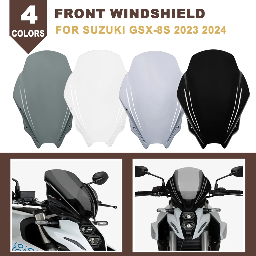Motorcycle Front Windshield Windscreen Fairing Sports Touring Wind Shield Air Deflector For Suzuki GSX-8S GSX8S GSX 8S 2023 2024
Motorcycle Front Windshield Windscreen Fairing Sports Touring Wind Shield Air Deflector For Suzuki GSX-8S GSX8S GSX 8S 2023 2024