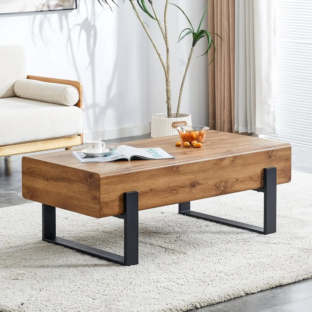 47.24'' Rustic Rectangle Coffee Table MDF Desktop with Metal Legs for Living Room Dining Room Bedroom Office
47.24'' Rustic Rectangle Coffee Table MDF Desktop with Metal Legs for Living Room Dining Room Bedroom Office