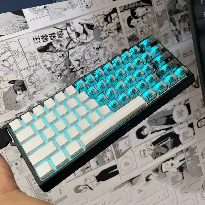Fog transparent side engraved black transparent keycap magnetic axis light transmission OEM customized keycap mechanical keyboar
Fog transparent side engraved black transparent keycap magnetic axis light transmission OEM customized keycap mechanical keyboar