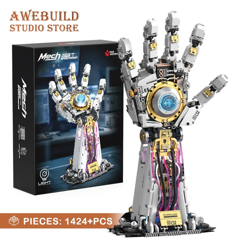 Technical Sci-Fi Robotic Arm Building Blocks STEM Toys Science Fiction Robot Mechanical Hand MOC Bricks 3D Model Teen Adult Gift
Technical Sci-Fi Robotic Arm Building Blocks STEM Toys Science Fiction Robot Mechanical Hand MOC Bricks 3D Model Teen Adult Gift