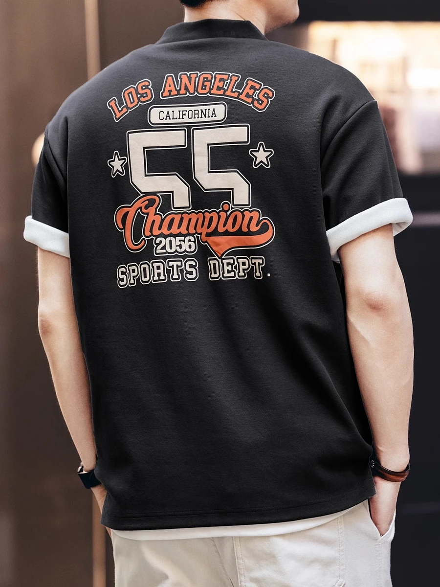 Мужская футболка большого размера в американском ретро-стиле, летняя, модная, брендовая, с отложным воротником, повседневная, с коротким рукавом
Мужская футболка большого размера в американском ретро-стиле, летняя, модная, брендовая, с отложным воротником, повседневная, с коротким рукавом