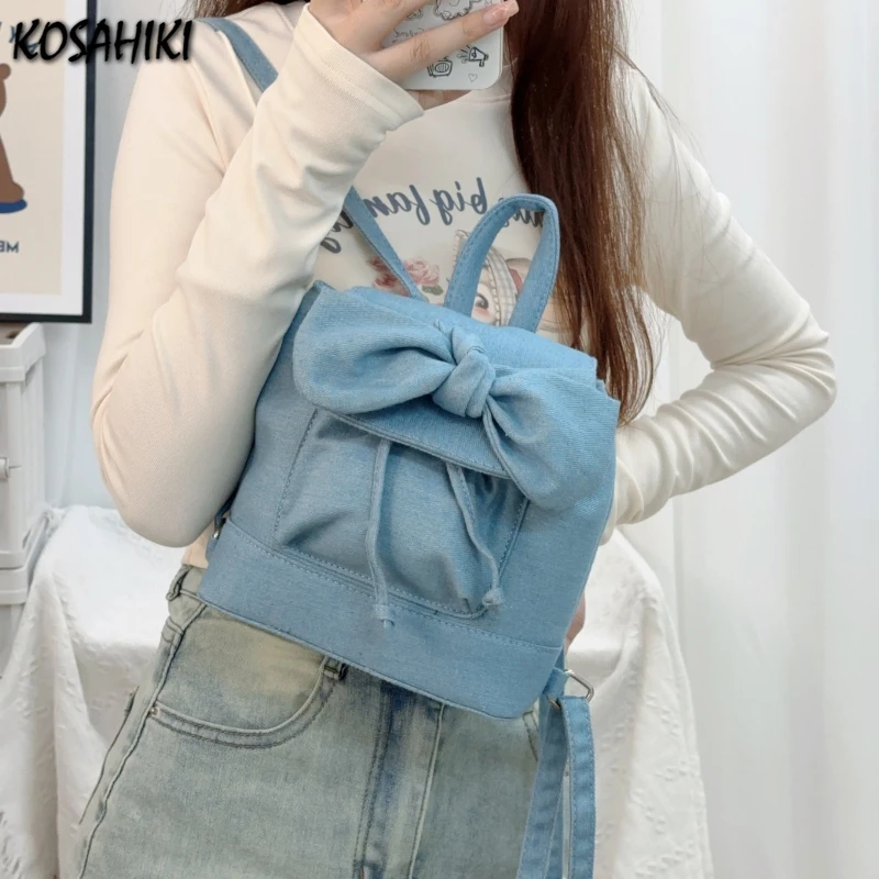 Sweet Y2k Aesthetic Fashion Women Bags Korean Chic Casual Travel Mini Backpacks All Match Ins Bow Backpack Trendy Luxury Design
Sweet Y2k Aesthetic Fashion Women Bags Korean Chic Casual Travel Mini Backpacks All Match Ins Bow Backpack Trendy Luxury Design