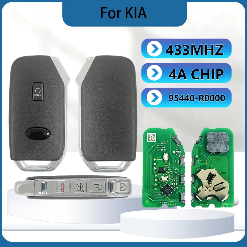 CN051209 Aftermarket 5 Buttons Smart Key PN 95440-R0000 FCC SY5MQ4FGE04 4A Chip 434MHz Keyless Go For Kia Carnival 2022-2024
CN051209 Aftermarket 5 Buttons Smart Key PN 95440-R0000 FCC SY5MQ4FGE04 4A Chip 434MHz Keyless Go For Kia Carnival 2022-2024