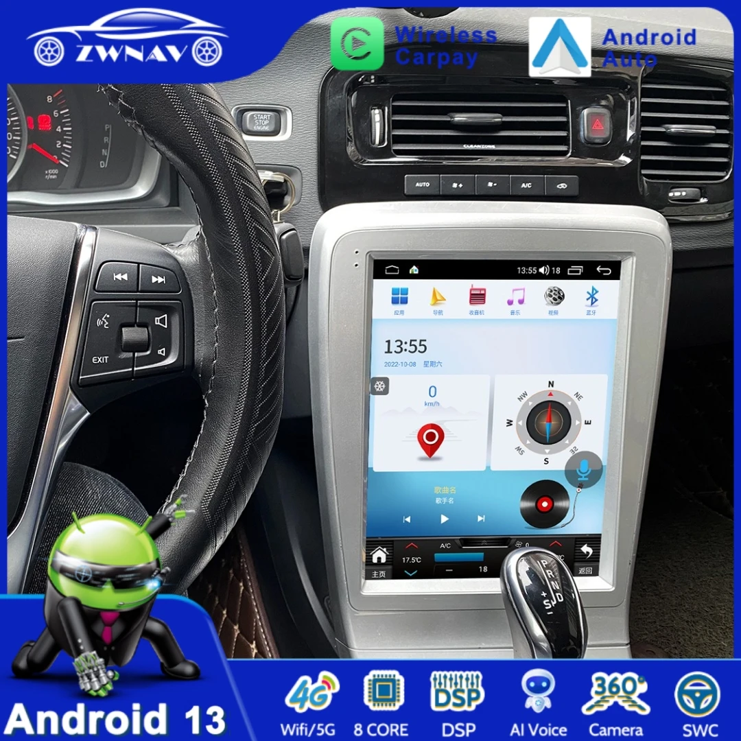 Автомобильная DVD-стереосистема Android 13 для Volvo S60 V60 2011-2019, автомобильный радиоприемник, мультимедийный плеер, GPS-навигация, авторадио, головное устройство Carplay
Автомобильная DVD-стереосистема Android 13 для Volvo S60 V60 2011-2019, автомобильный радиоприемник, мультимедийный плеер, GPS-навигация, авторадио, головное устройство Carplay