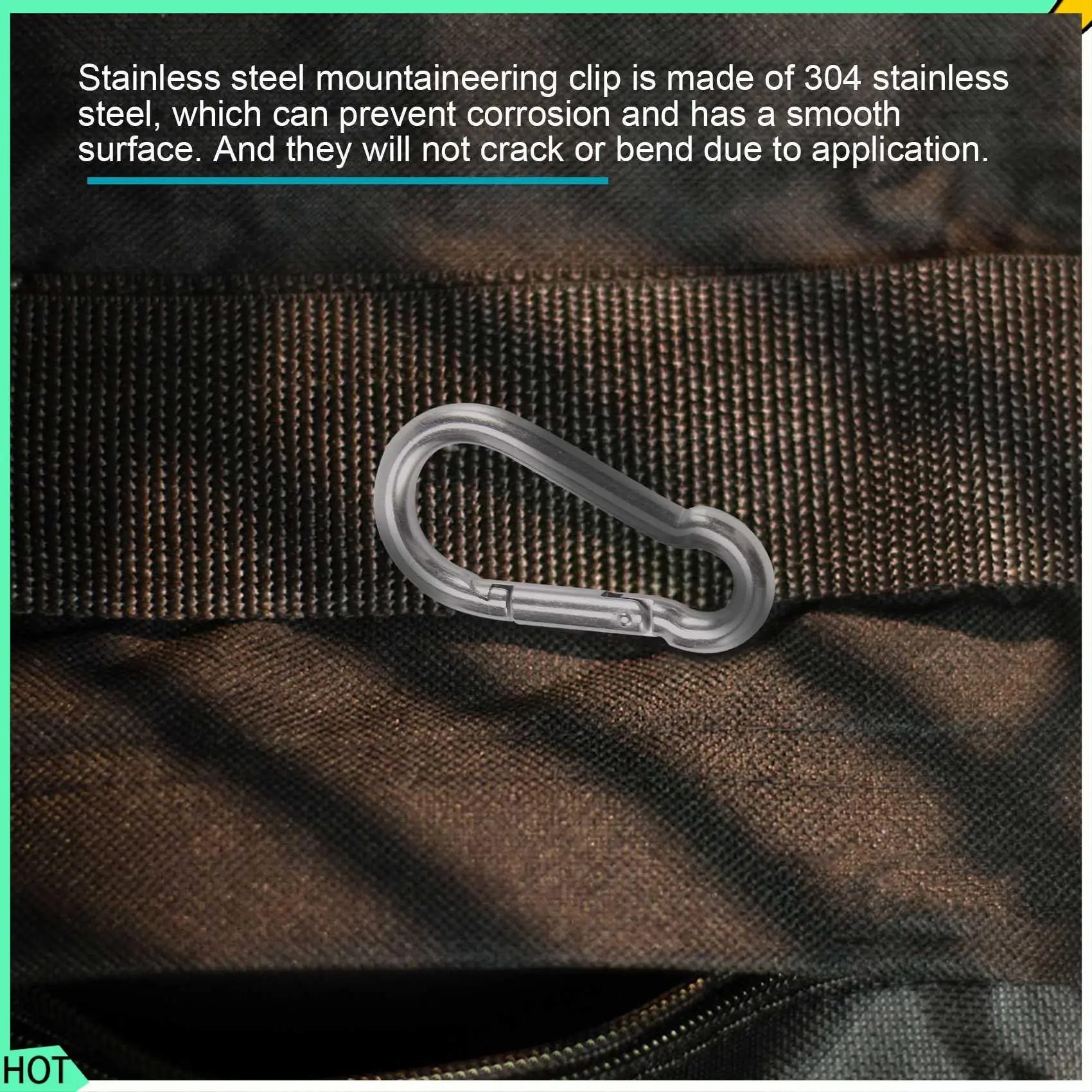 AWAH 6Pcs Stainless Steel Spring Snap Hook Carabiner, Small Carabiner, Stainless Steel Clips For Flags Climbing(M6 And M8)
AWAH 6Pcs Stainless Steel Spring Snap Hook Carabiner, Small Carabiner, Stainless Steel Clips For Flags Climbing(M6 And M8)