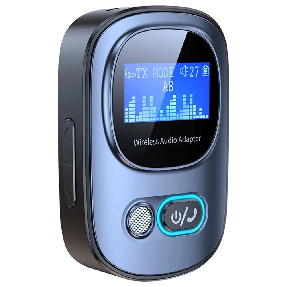T68 V5.3 Wireless Transmitter And Receiver Rechargeable LCD Display 3.5mm Wireless Adapter Supports AUX TF MP3 Player
T68 V5.3 Wireless Transmitter And Receiver Rechargeable LCD Display 3.5mm Wireless Adapter Supports AUX TF MP3 Player