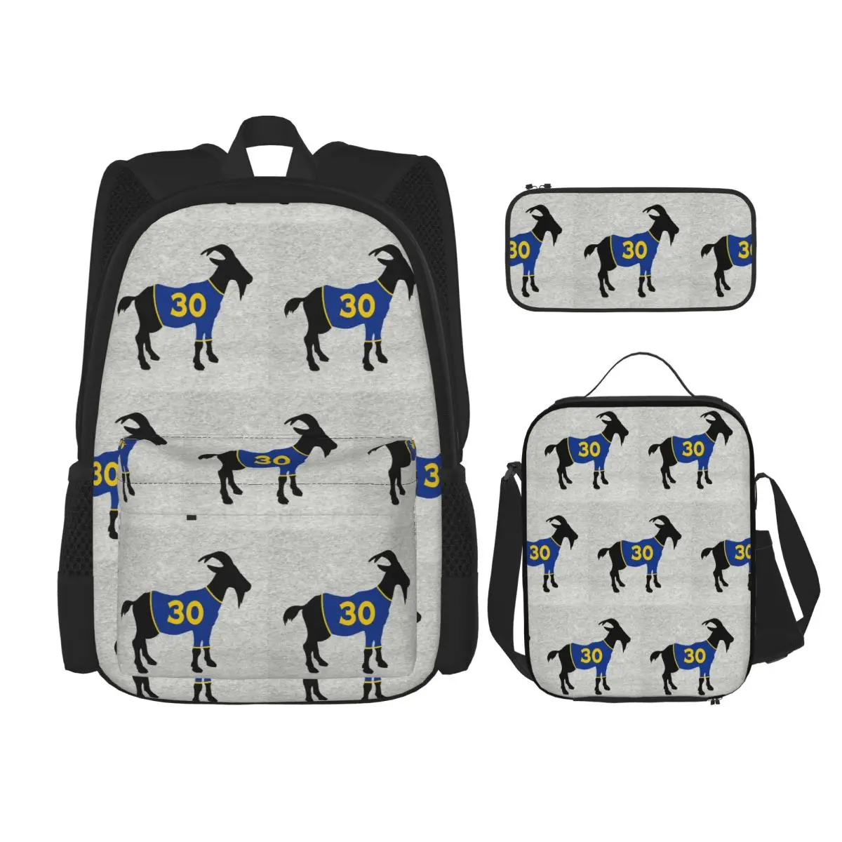 Steph Curry Goat Backpacks Kids Bookbag School Bags Rucksack Lunch Bag Pen Bag Three-Piece Set
Steph Curry Goat Backpacks Kids Bookbag School Bags Rucksack Lunch Bag Pen Bag Three-Piece Set