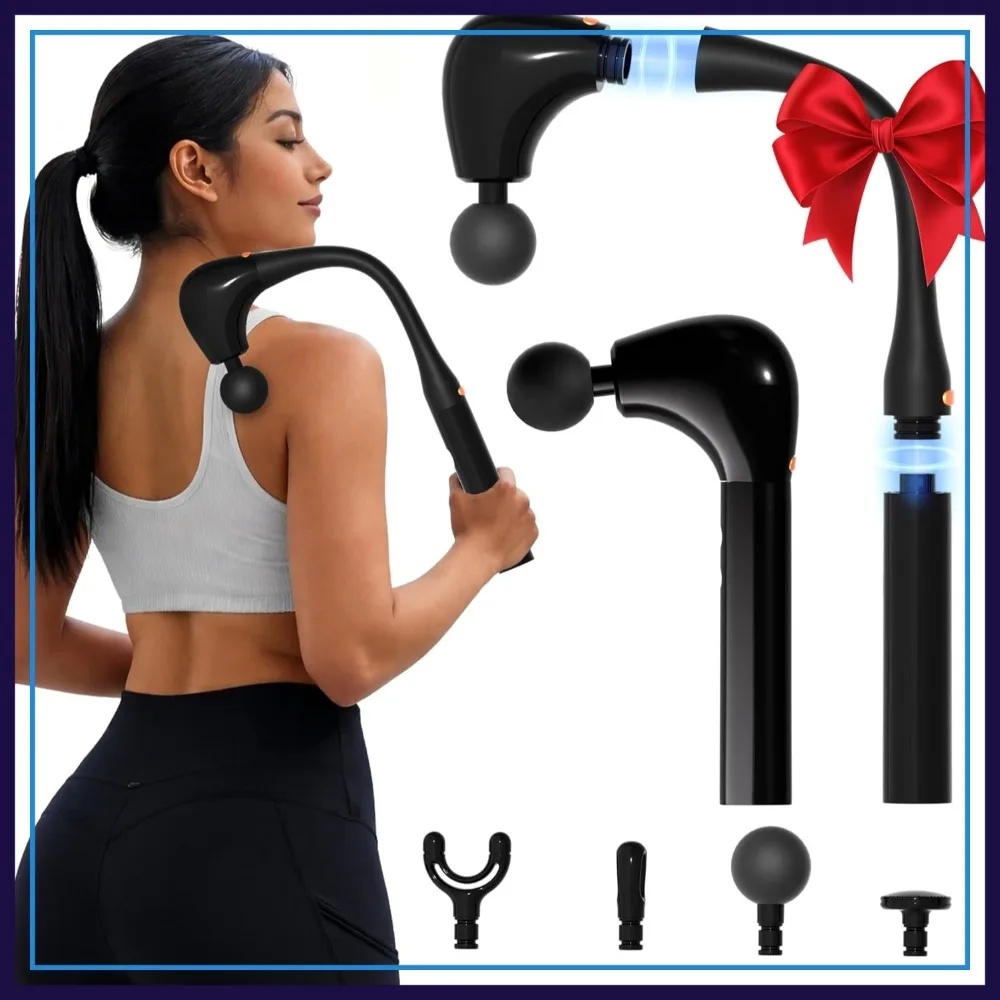 Massage Gun Deep Tissue with Extension Handle, Professional Percussion 2-in-1 Detachable Back Massager for Pain Relief, Muscle Relief for Shoulder Back Thigh Waist & Neck
Massage Gun Deep Tissue with Extension Handle, Professional Percussion 2-in-1 Detachable Back Massager for Pain Relief, Muscle Relief for Shoulder Back Thigh Waist & Neck