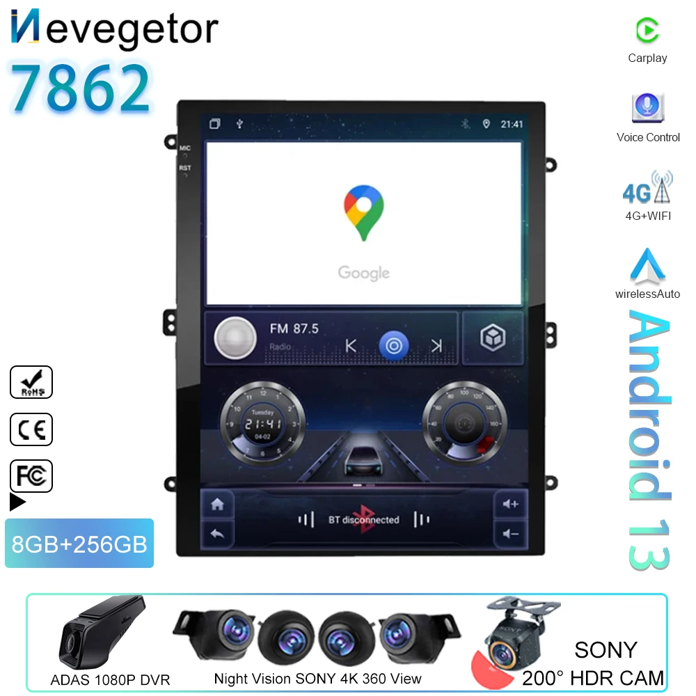 9.7 inch Tesla style Carplay Android Auto Car Radio Head Unit Multimedia Video Player Universal Stereo GPS Navigation 4G No 2din
9.7 inch Tesla style Carplay Android Auto Car Radio Head Unit Multimedia Video Player Universal Stereo GPS Navigation 4G No 2din
