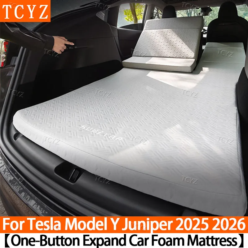 Car Mattress for Tesla Model Y Juniper 2025 2026 & Model Y 2020-2024 Foldable Memory Foam Camping Pad for Car Camping&Travel Nap
Car Mattress for Tesla Model Y Juniper 2025 2026 & Model Y 2020-2024 Foldable Memory Foam Camping Pad for Car Camping&Travel Nap