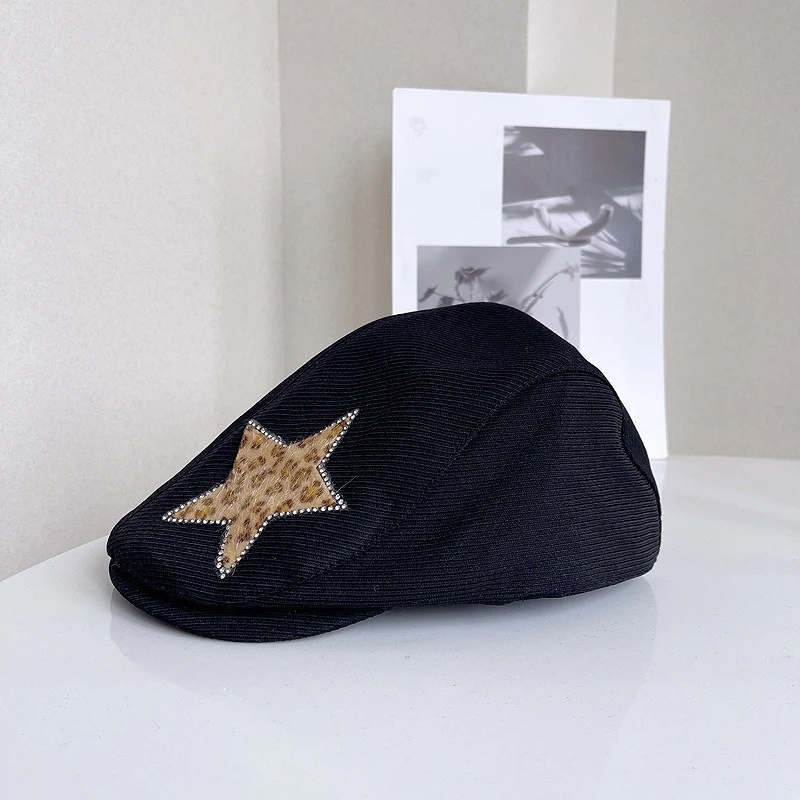 Винтажные женские головные уборы со звездным принтом, модные и универсальные кожаные кепки, милые и милые береты, кепки для женщин
Винтажные женские головные уборы со звездным принтом, модные и универсальные кожаные кепки, милые и милые береты, кепки для женщин