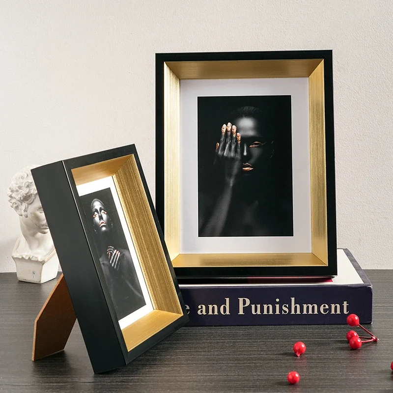 retro black gold photo frame display platform 6-inch, 8-inch, 10 inch photo A4 ornament frame Wall mounted high-end art frame
retro black gold photo frame display platform 6-inch, 8-inch, 10 inch photo A4 ornament frame Wall mounted high-end art frame