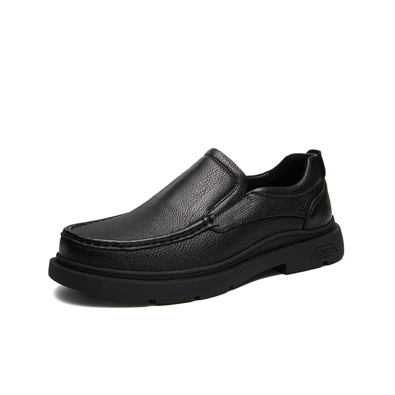 Retro All Genuine Leather Men's Shoes Casual Cowhide Shoes Black loafer 
Retro All Genuine Leather Men's Shoes Casual Cowhide Shoes Black loafer