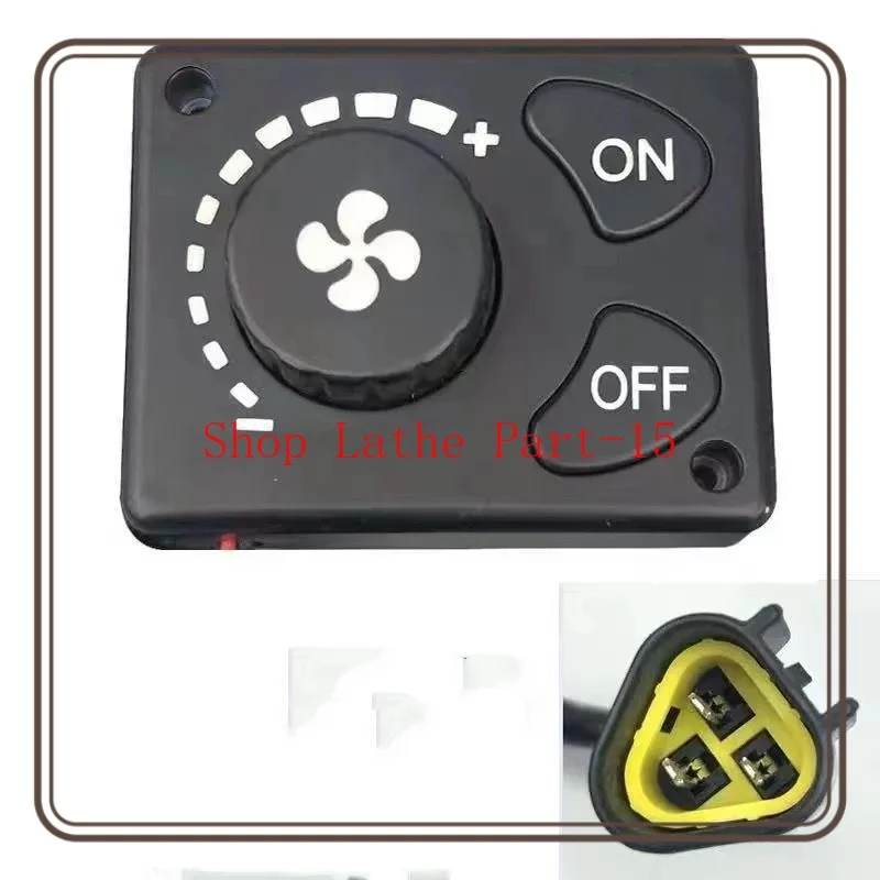 Parking fuel air heater switch Truck diesel heater controller three-wire knob Triangle plug
Parking fuel air heater switch Truck diesel heater controller three-wire knob Triangle plug