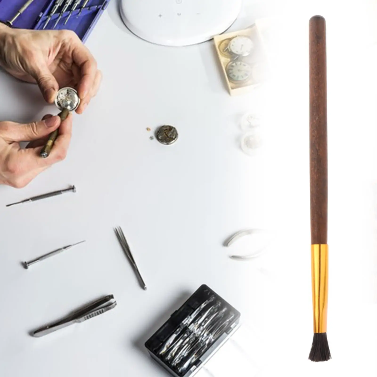 Watch Clean Brush Small Study Construction Horsehair Versatile for Repairing Watchmaker Watch Movement Household Coffee Machine
Watch Clean Brush Small Study Construction Horsehair Versatile for Repairing Watchmaker Watch Movement Household Coffee Machine