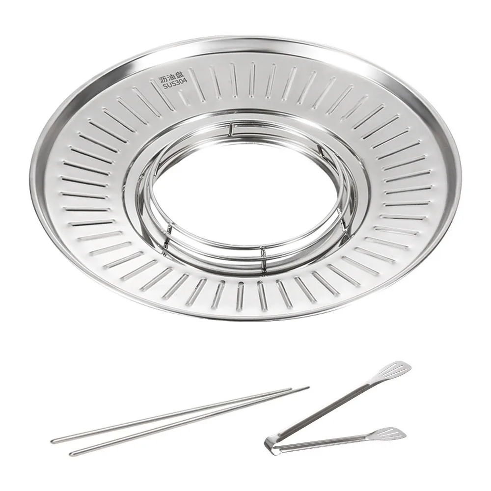 304 Stainless Steel Fried Food Draining Rack Food Grades Round Strainer Oil Colander Plate Oil Control Multi-functional
304 Stainless Steel Fried Food Draining Rack Food Grades Round Strainer Oil Colander Plate Oil Control Multi-functional