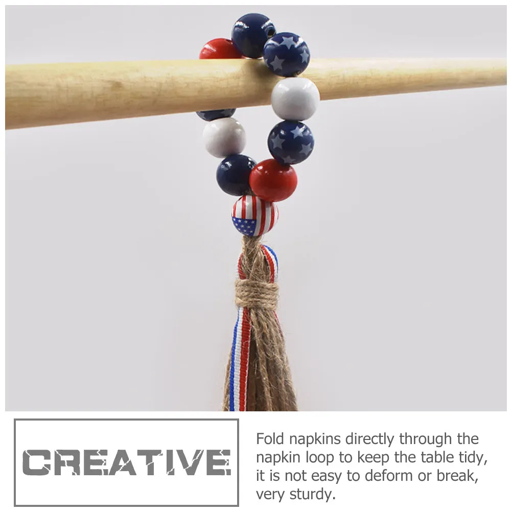 4Pcs Wooden Bead Napkin Rings Rustic Tassel Napkin Holders Ideal for Independence Day Party Table Decor Dining
4Pcs Wooden Bead Napkin Rings Rustic Tassel Napkin Holders Ideal for Independence Day Party Table Decor Dining
