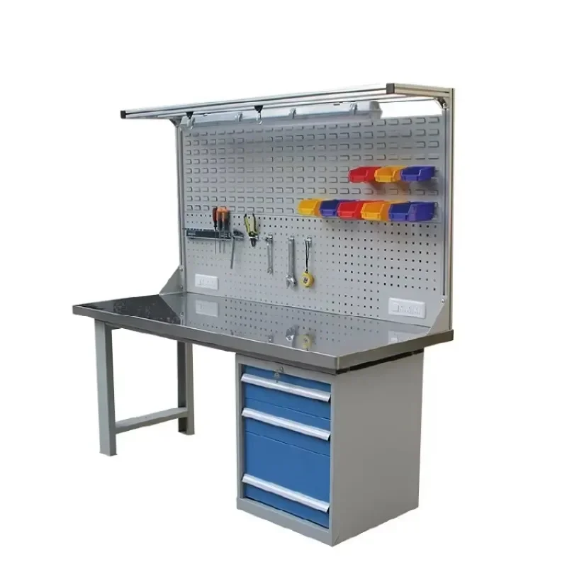 Custom Industrial Stainless Steel Workbench Workbench with Tool Rack Professional Workbench
Custom Industrial Stainless Steel Workbench Workbench with Tool Rack Professional Workbench